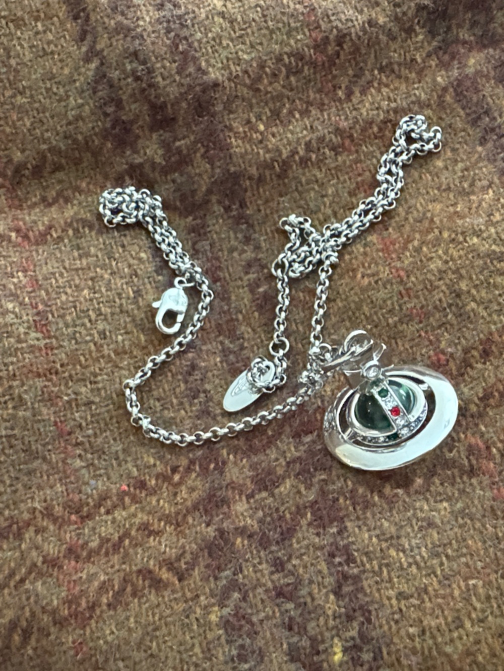 Vivienne Westwood Silver Orb Necklace size Medium